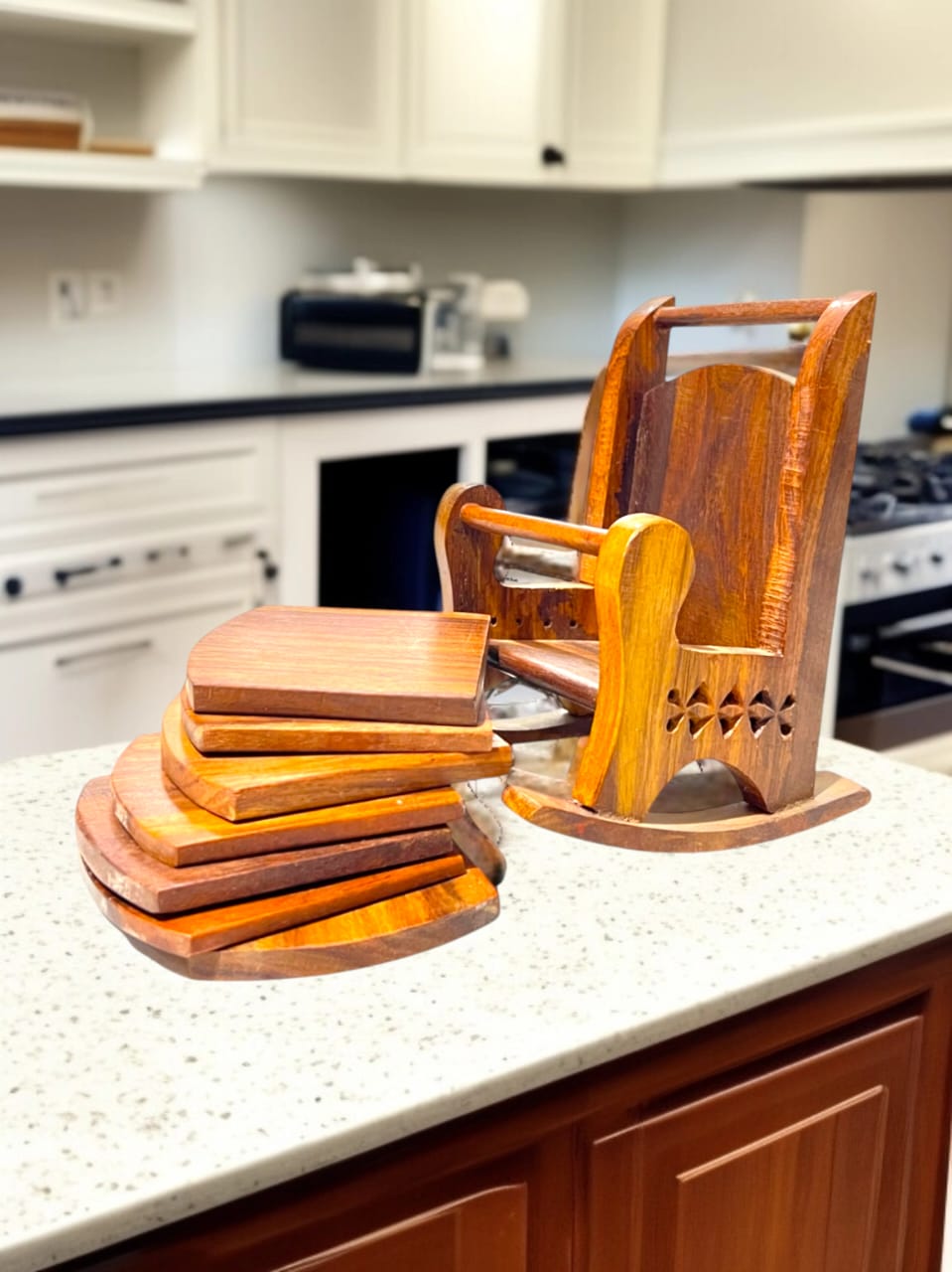 Handcrafted Chair-Shaped Tea Coaster