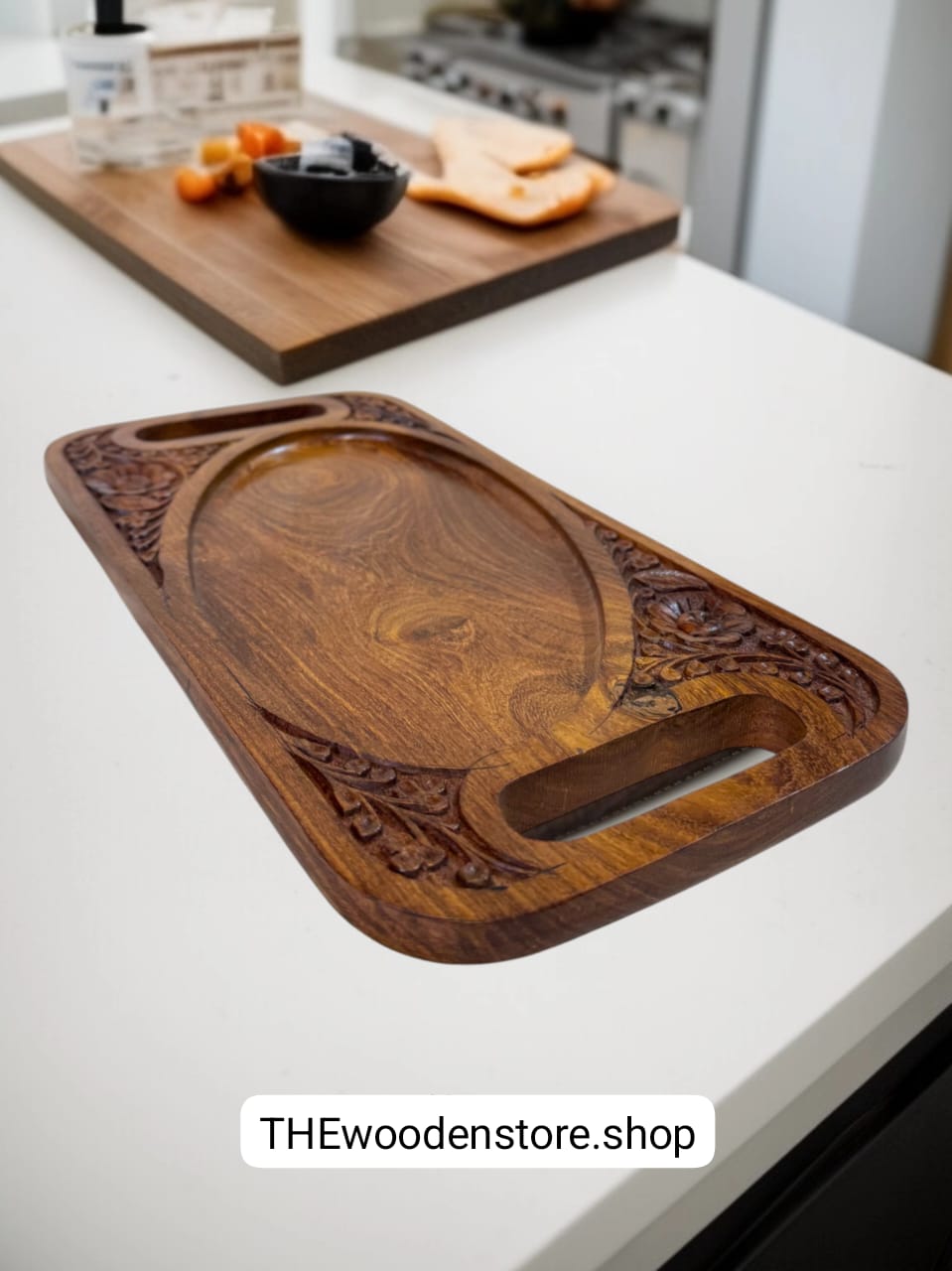 Handmade wooden serving Tray