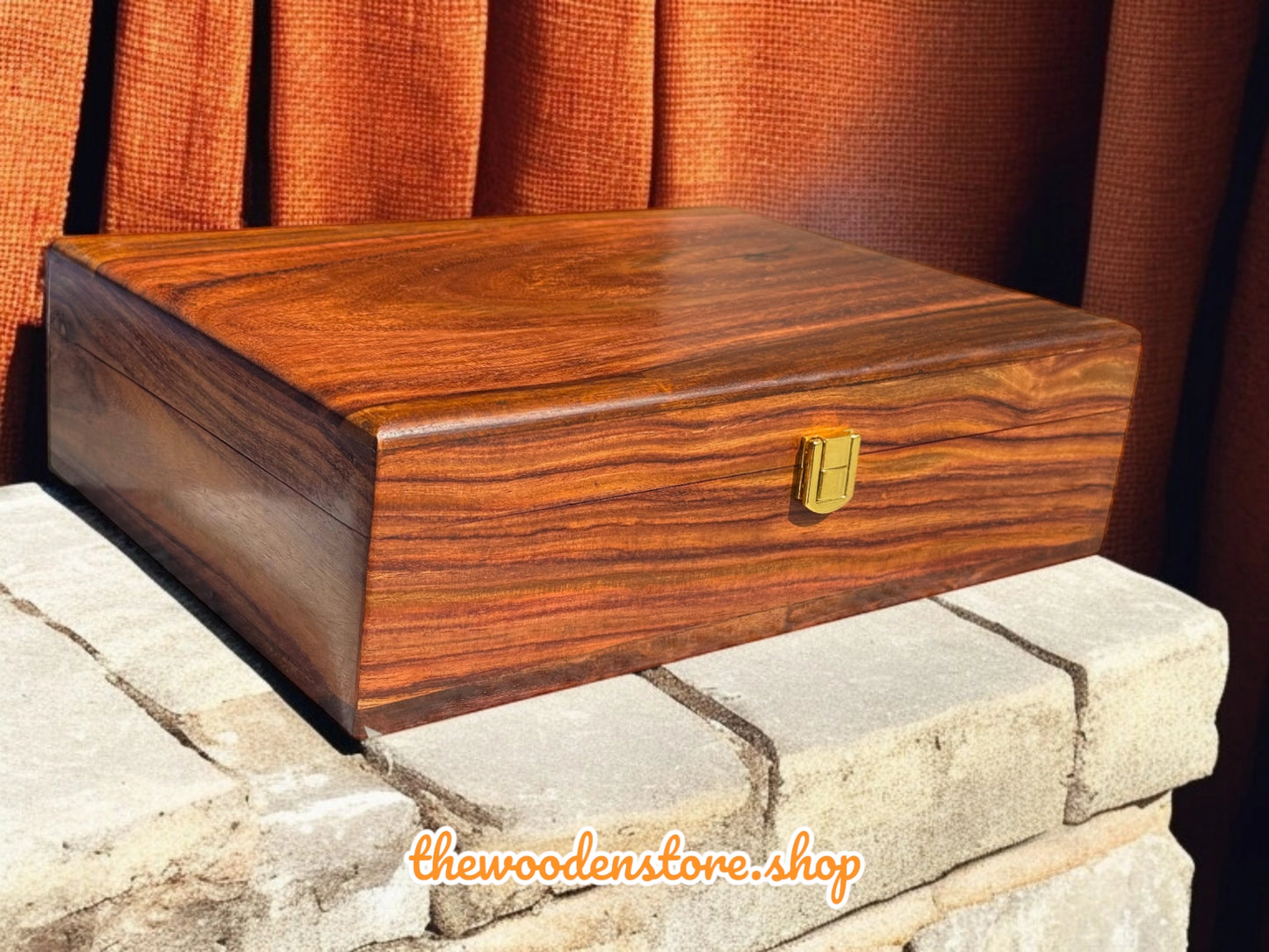Wooden Watch Box For 10 Slots with interior wood