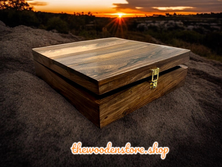 Wooden Watch Box ( 15 Portion ) With solid Cover Handmade product