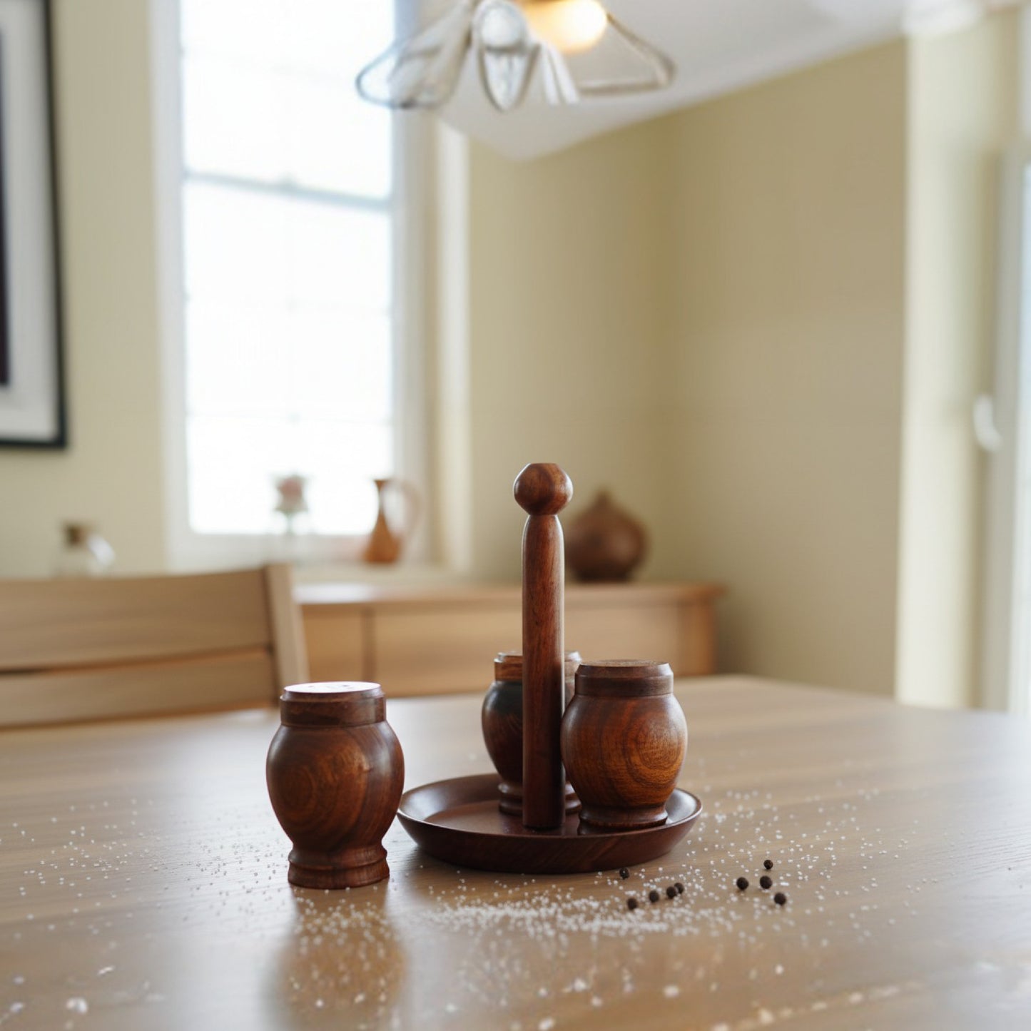 Wooden salt shaker