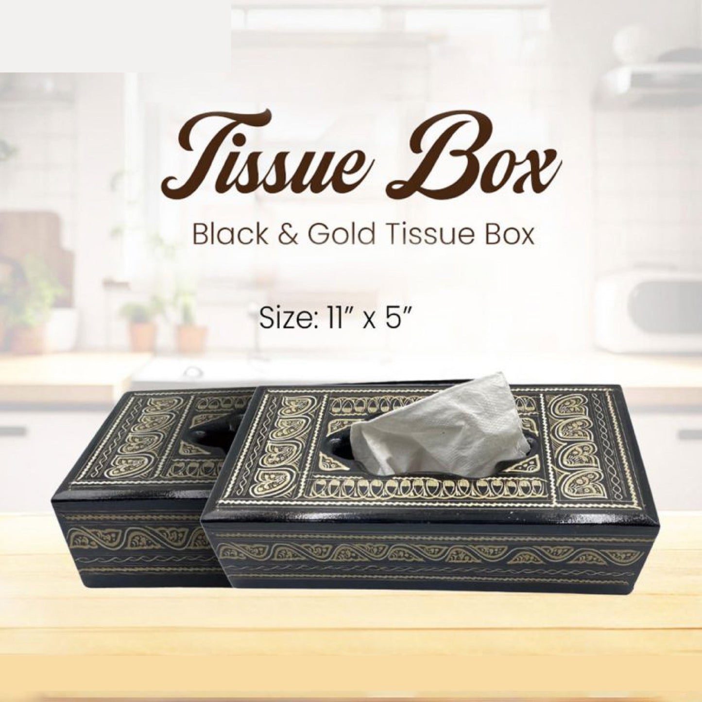 wood Tissue Box