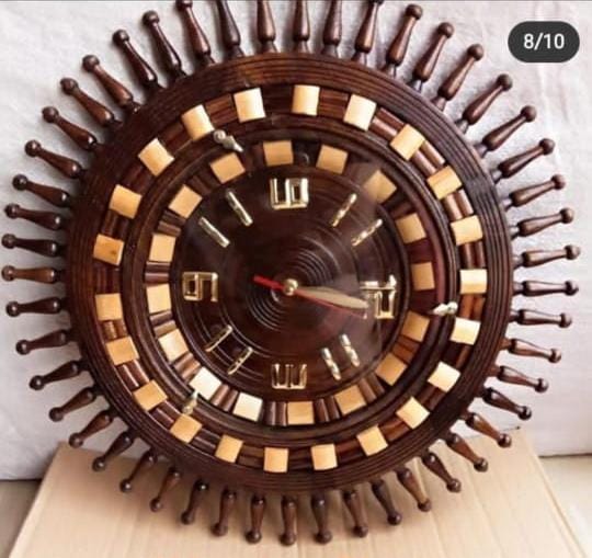 wooden Handmade clock(18 Inches)