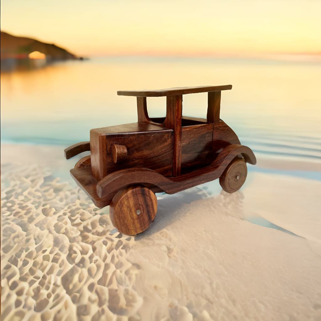 Wooden Jeep Toy( 7 Inches Length 4.5 inches Width)