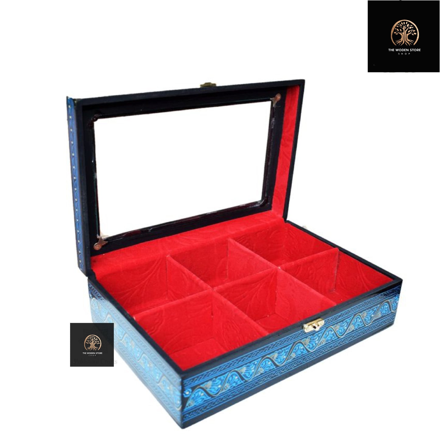 Wooden Jewellery Box With Art Work