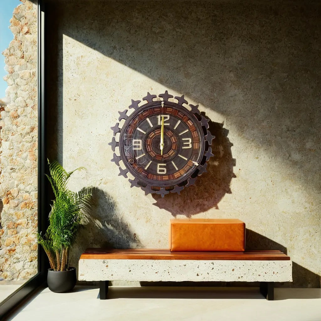 Wooden clock