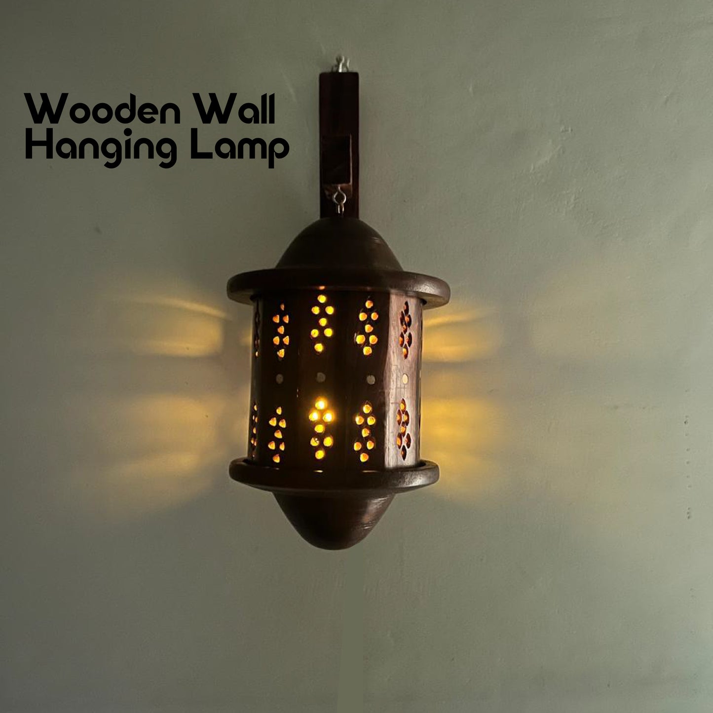 Wooden Wall Hanging Lamp