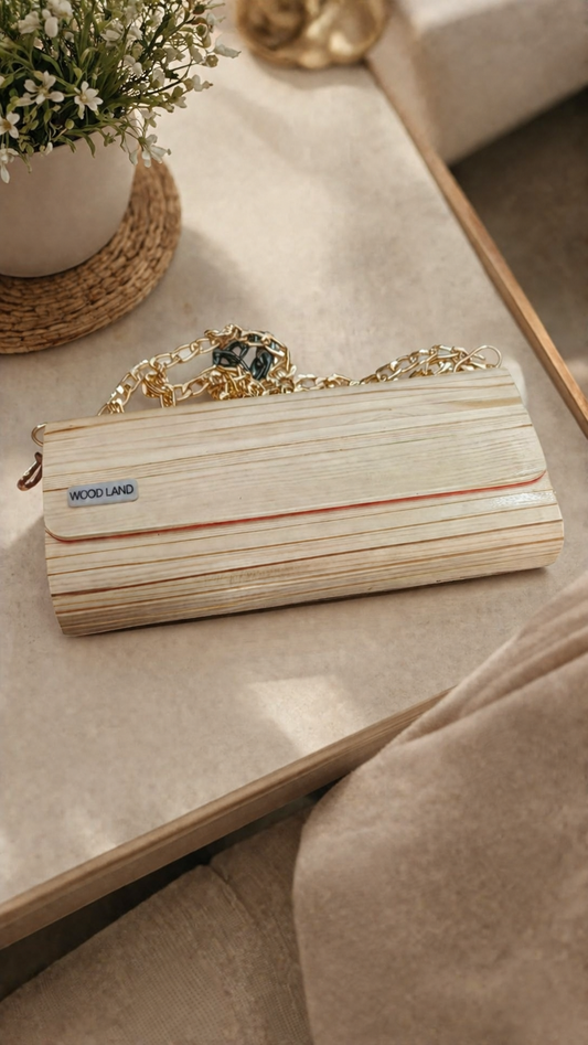 Exclusive Wooden Clutch Purse – Handcrafted Luxury for Stylish Women