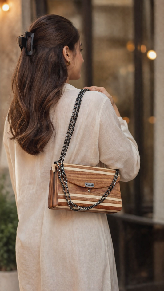 Exclusive Wooden Clutch Purse – Handcrafted Luxury for Stylish Women