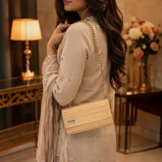 Exclusive Wooden Clutch Purse – Handcrafted Luxury for Stylish Women