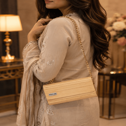 Exclusive Wooden Clutch Purse – Handcrafted Luxury for Stylish Women