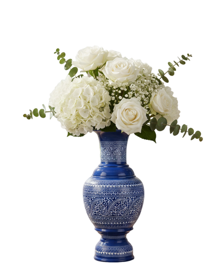 Wooden Naqshi Art Vase 15 Inches Hieght