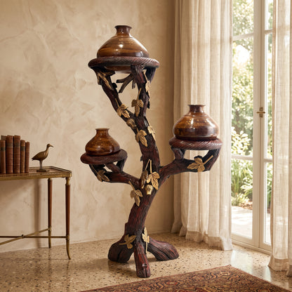 Premium Wooden Flower Stand – 4 Feet