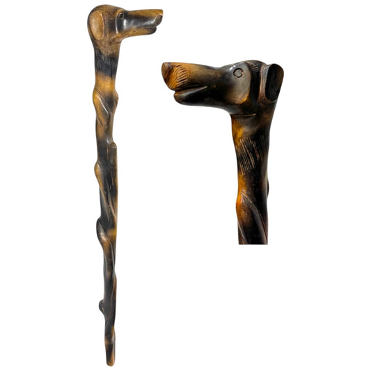 Elegant Hand-Carved Wooden Walking Stick- Timeless Craftsmanship
