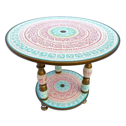 Radiant White & Emerald Naqshi Beauty: Exquisite (24 Top ,22 Inches Hieght)