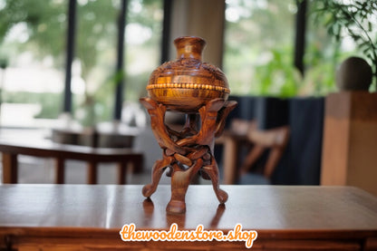 Decor Matka Made With Pure sheesham Wood( Size 24 Inches)
