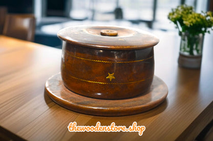 Wooden Handcrafted Sugarpot