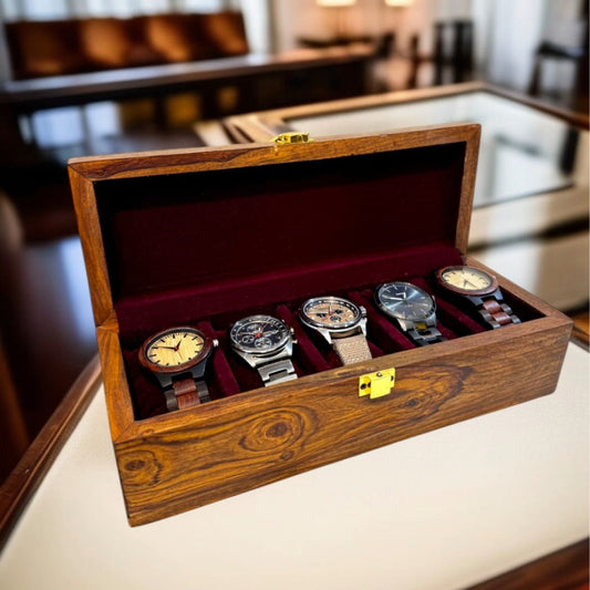 Wooden Watch Box Slots 5