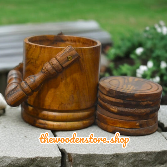 Wooden Handmade Tea Costers ( 8 Inches)