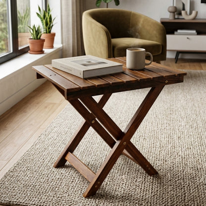 Handcrafted Wooden Table( Top size: 18×12 inches( Height 18 Inches)