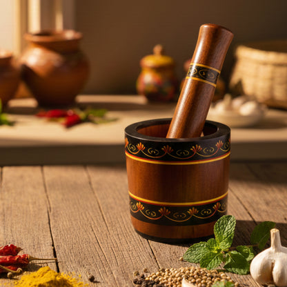 Garlic Crusher ( Sheesham Wood)
