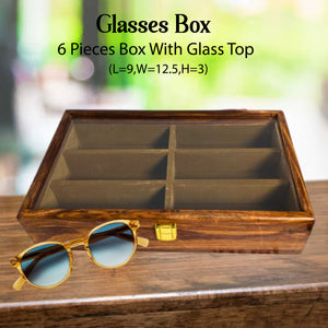 Wooden Glasses Organizer