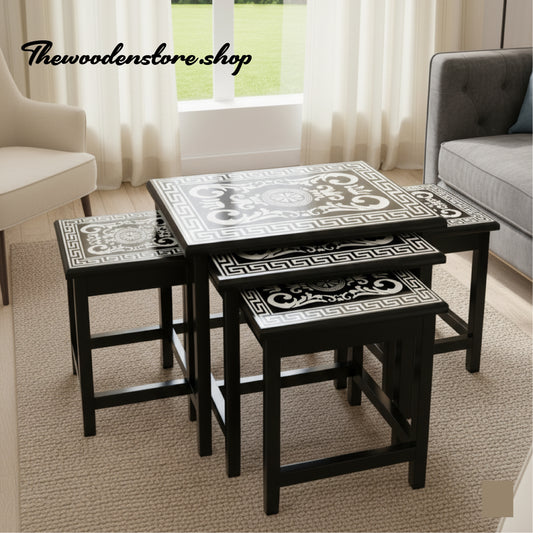 Wooden Nest Set ( Set Of 4 Pieces Pure Sheesham )