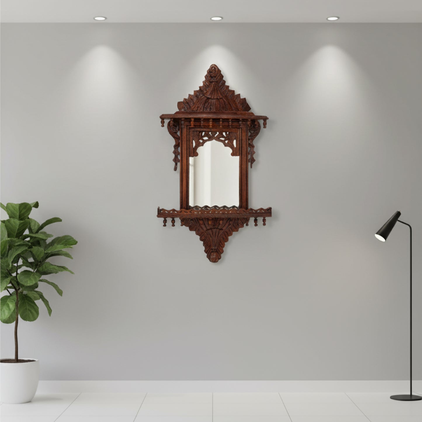 Pure Sheesham Wood Handmade Chionati Jhrooka (30"*18") Inches
