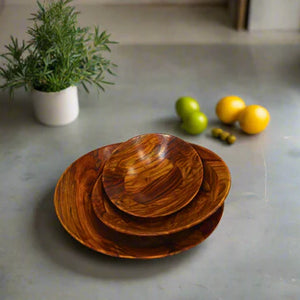 Wooden Plates  Set