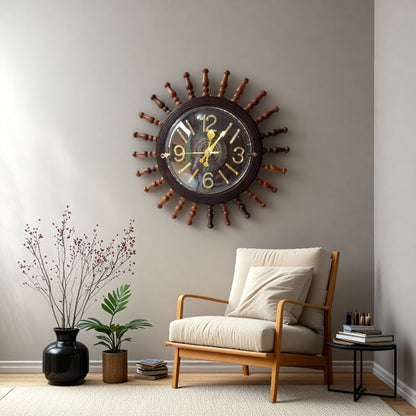 wooden Handmade clock(18 Inches)