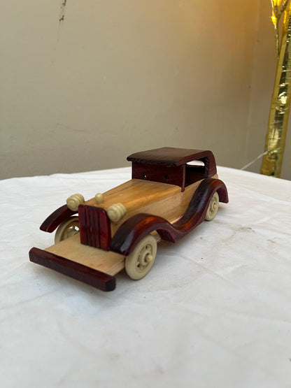Pure Sheesham Wood Handmade Antique Style Vintage Car 12"*5"