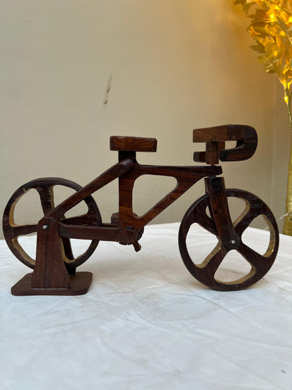 Handcrafted Pure Sheesham Wood Antique Cycle Model 10*7