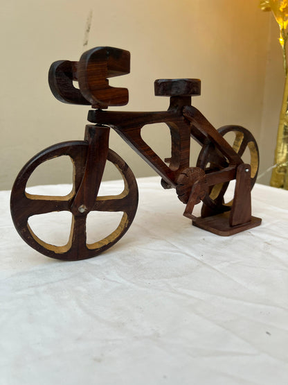 Handcrafted Pure Sheesham Wood Antique Cycle Model 10*7
