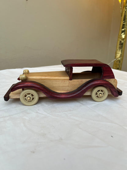 Pure Sheesham Wood Handmade Antique Style Vintage Car 12"*5"