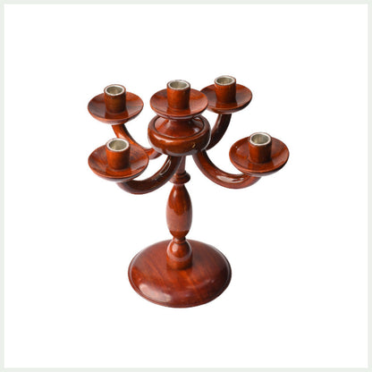 Premium Handcrafted Wooden Candle Stand | Elegant Home Accent