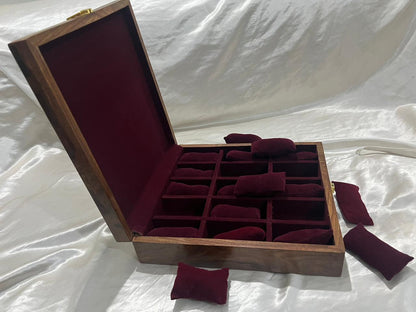 Wooden Watch box With Engraved Pic and Name For 15 Slots ( will contact you for pic and Name) 1000 Advance for picture
