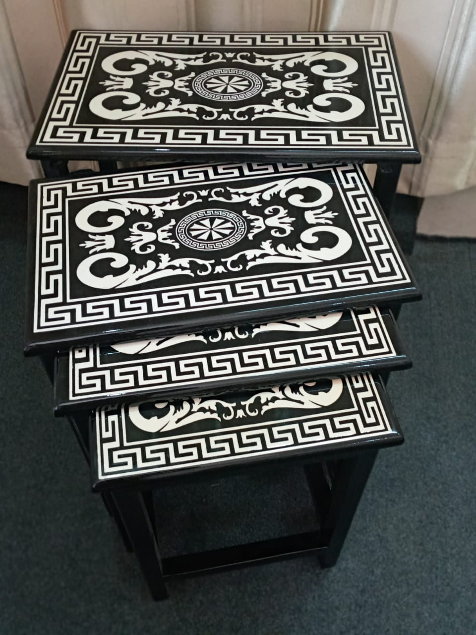 Wooden Nest Set ( Set Of 4 Pieces Pure Sheesham )