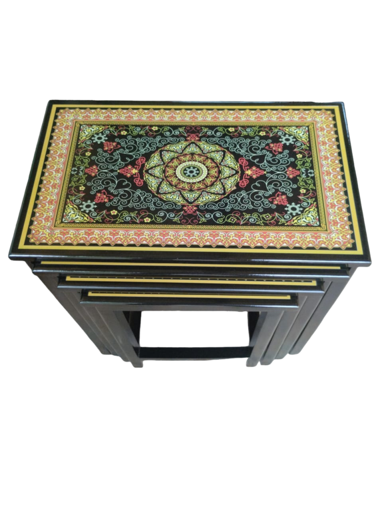 Table Nest Set 4 Pcs Inlay Work
