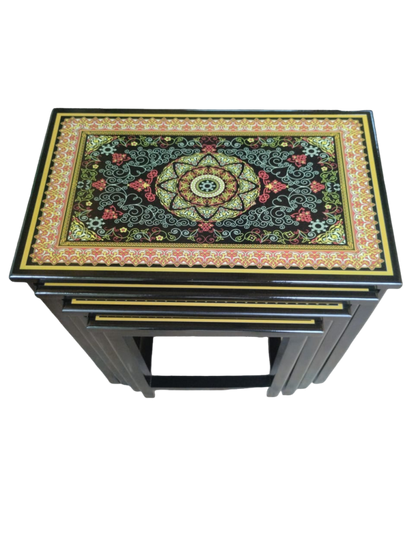 Table Nest Set 4 Pcs Inlay Work