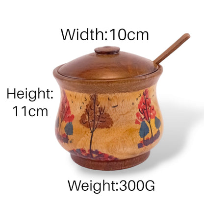 Wooden Sugarpot