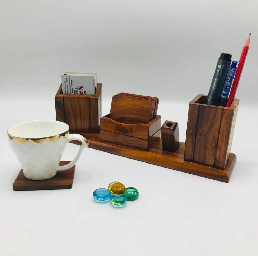 Handcrafted wooden organizer