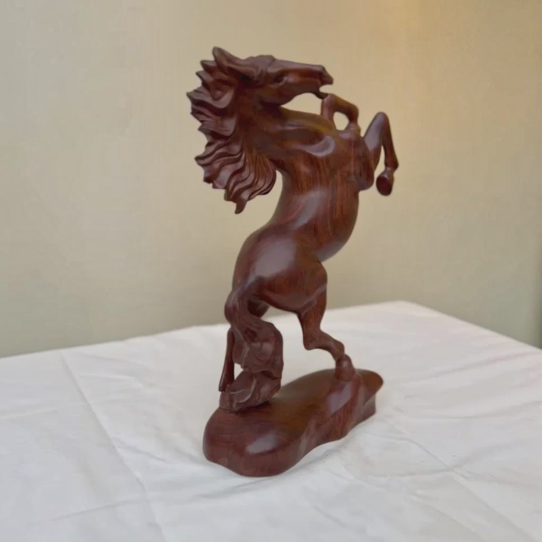 Elegant Pure Sheesham Wood Handmade Antique Horse for Home & Office Décor