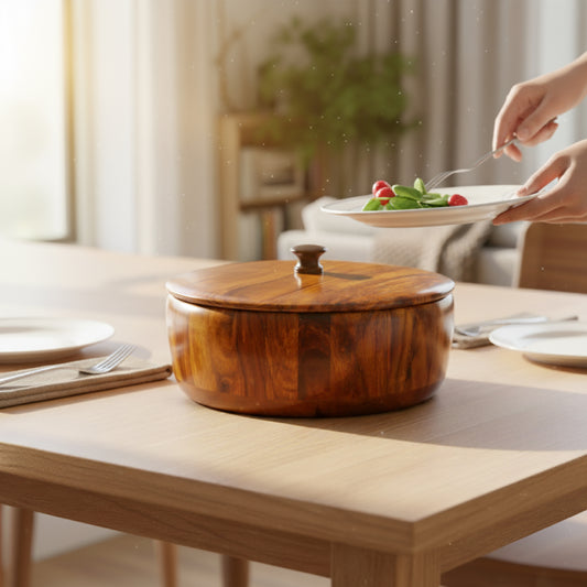 WOODEN hotpot handmade (with out steel)