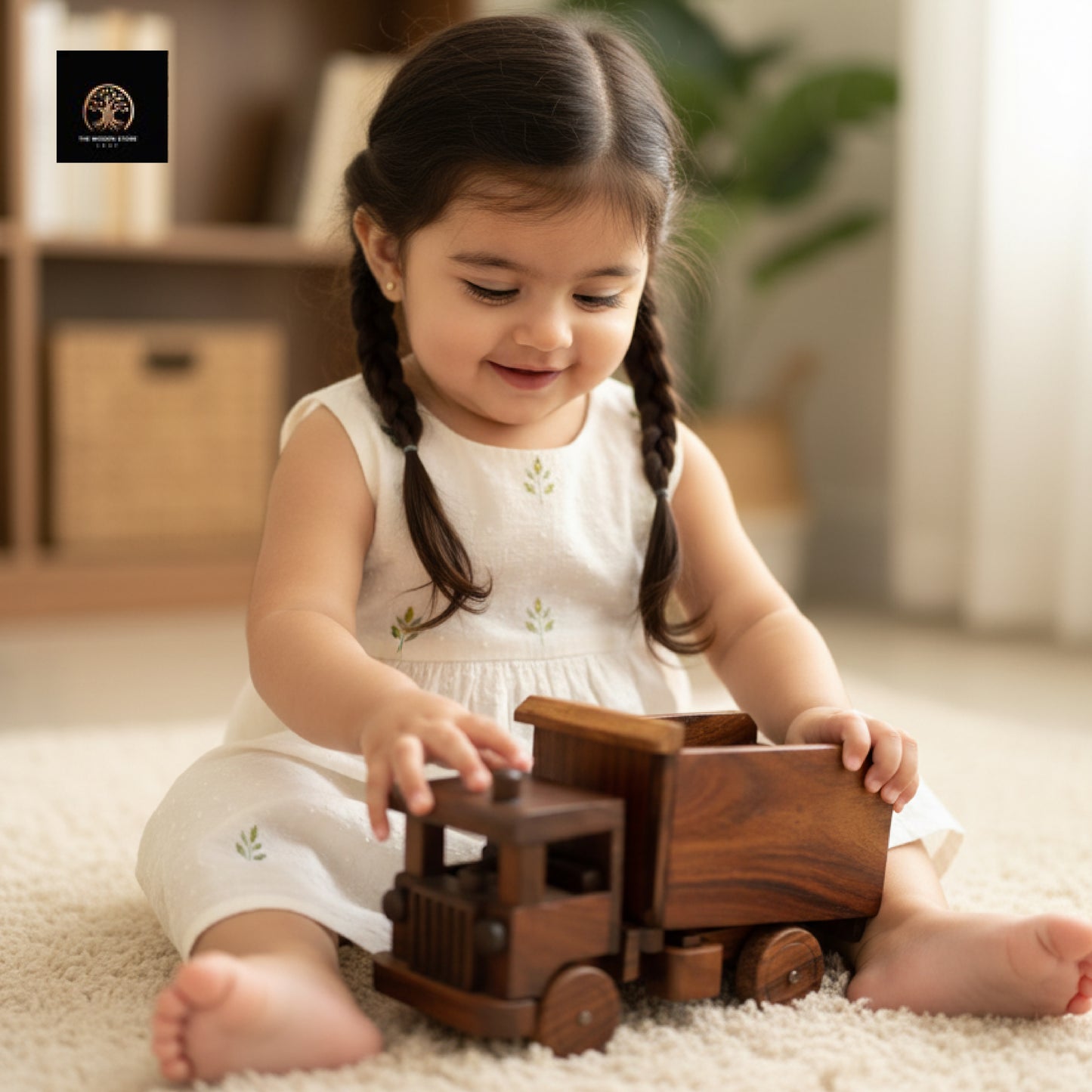 Wooden Toy Truck(4 Width ,7 inches Length)