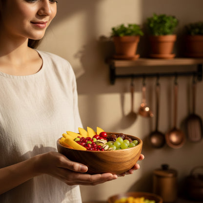 6-Piece Sheesham Wood Bowl Set – Single Solid Wood Withou Joint ( 12, 10, 9 ,8 ,7, 6) Inches