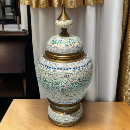 Wooden Decor Piece Made With Pure Sheesham With Art Work( 15 Height ,7 Width)