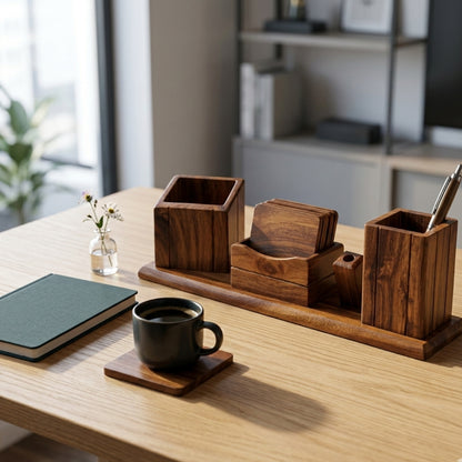 Handcrafted wooden organizer