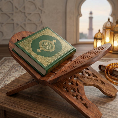 Handcrafted wooden Holy Quran holder