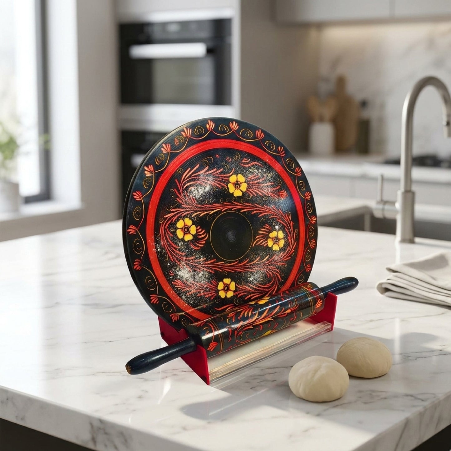 Wooden Rolling Pin( Belan) Shesham Wood 12 INCHES