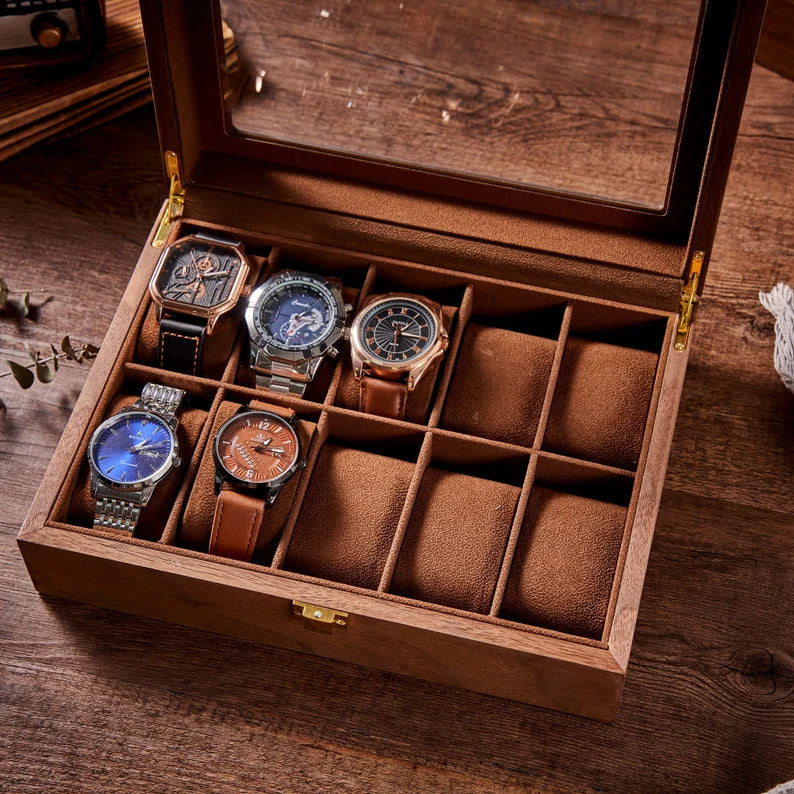 Wooden Watch Box For 10 Slots Export Premium Quality